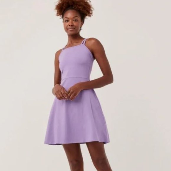 Pact Dresses & Skirts - Pact Fit and Flare Strappy Lavender Dress